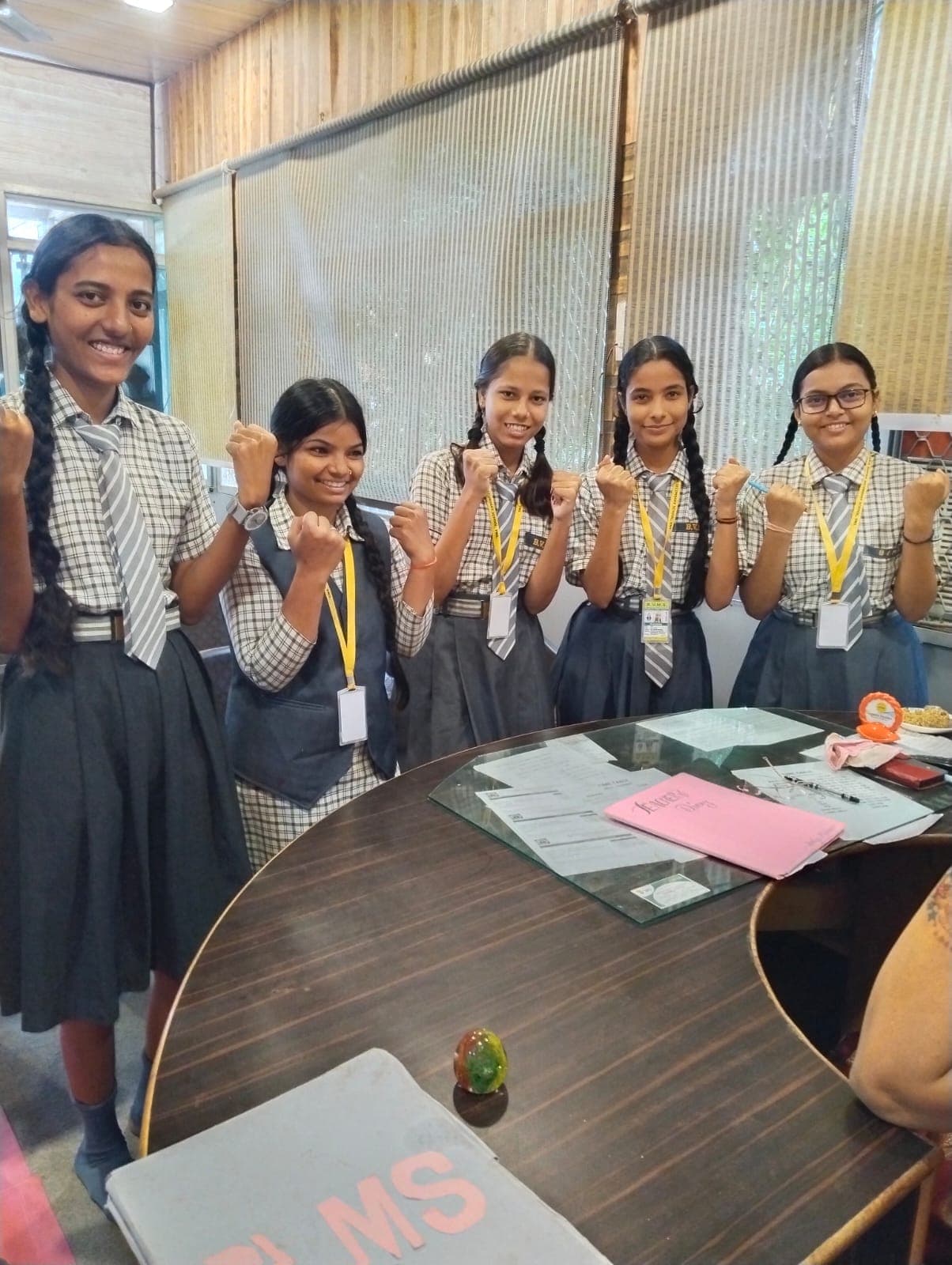 Students group in classroom